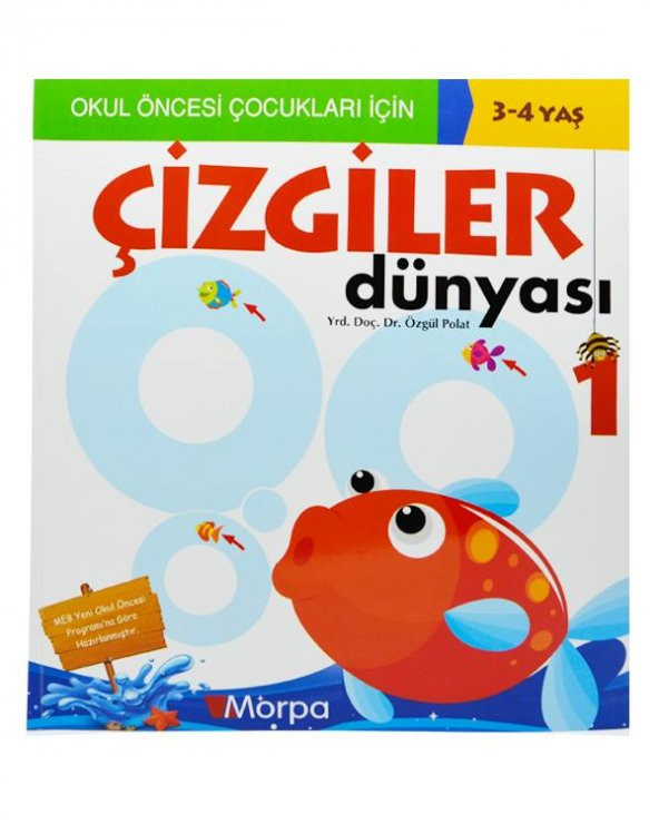 3-4 Yaş Çizgiler Dünyası 1 Morpa Yayınları