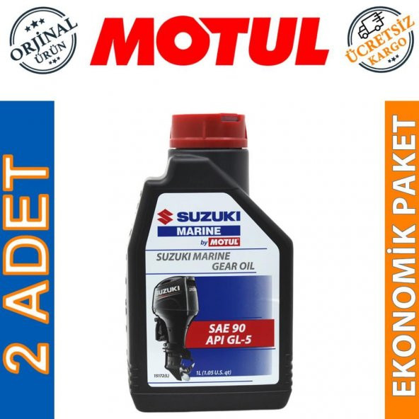Motul Suzuki Marine Gear 90 1 Lt Tekne Şanzıman Kuyruk Yağı (2 Adet)
