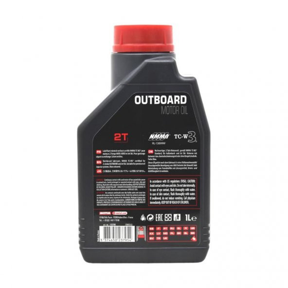 Motul Marine Outboard 2T 1 Lt 2 Zamanlı Tekne Motor Yağı (6 Adet) - 4