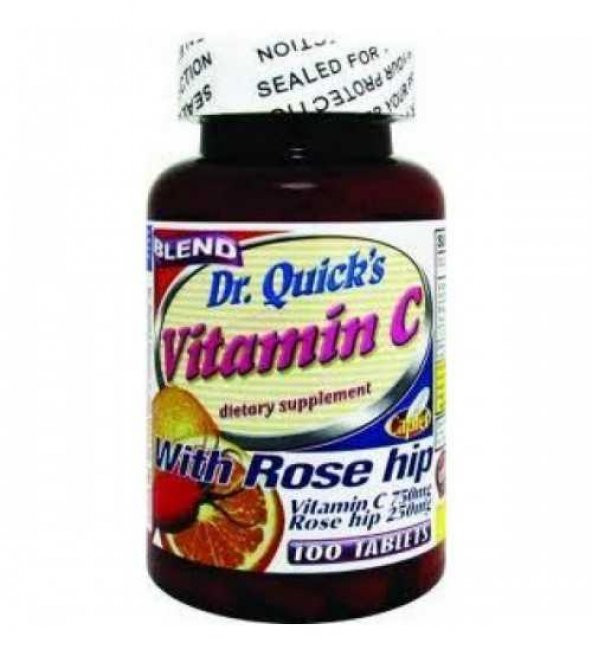 Dr.Quicks Rosehips ve Vitamin C 100 Tablet