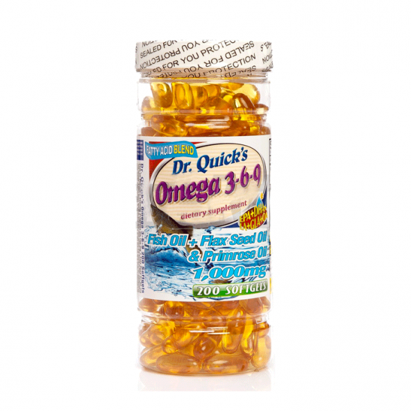 Dr Quicks Omega 3 Fish Oil 1000 mg 100 Softgels