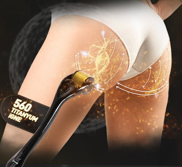 Deluxhair Plus Tinatyum Derma Roller System 540 İğne 0,5 mm 1. Kalite Masaj Aleti RoHs CE Kalite belgeli dermoroller - 3 adet - 11