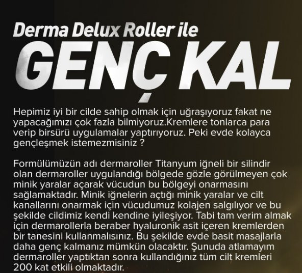 Deluxhair Plus Tinatyum Derma Roller System 540 İğne 0,5 mm 1. Kalite Masaj Aleti RoHs CE Kalite belgeli dermoroller - 3 adet - 13