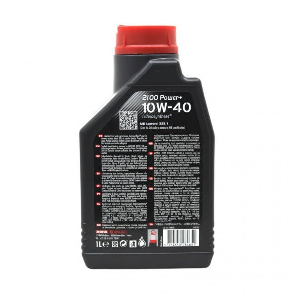 Motul 2100 Power+ 10W-40 1 Lt Dizel ve Benzinli Motor Yağı (4 Adet) - 4