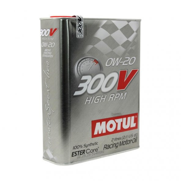 Motul 300V High RPM 0W-20 2 Lt Tam Sentetik Motor Yağı (6 Adet) - Resim 2