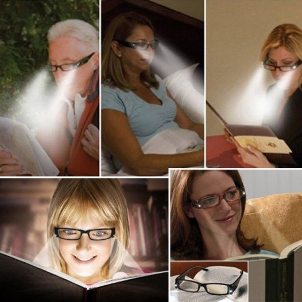 Led Işıklı Kitap Gözlük