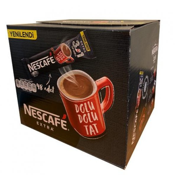 Nescafe Extra 3ü 1 Arada 48 Adet Hazır Kahve