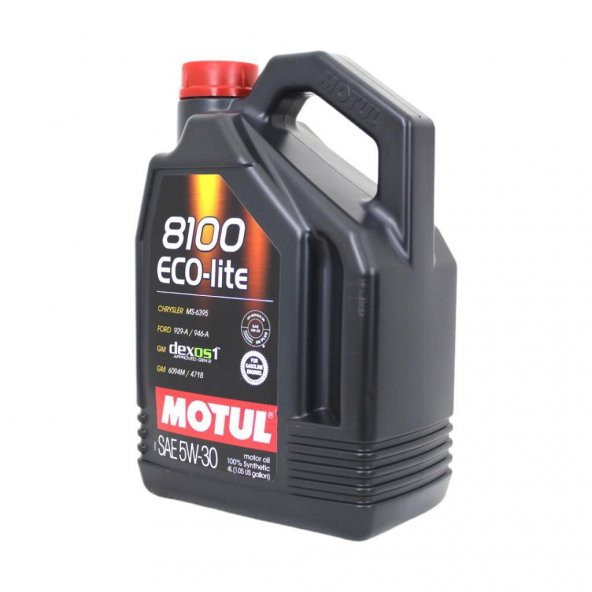 Motul 8100 Eco-Lite 5W-30 4 Lt Tam Sentetik Motor Yağı (4 Adet) - Resim 3