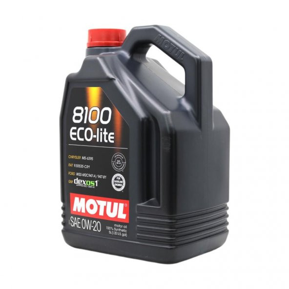 Motul 8100 Eco-Lite 0W-20 5 Lt Tam Sentetik Motor Yağı (2 Adet) - 3