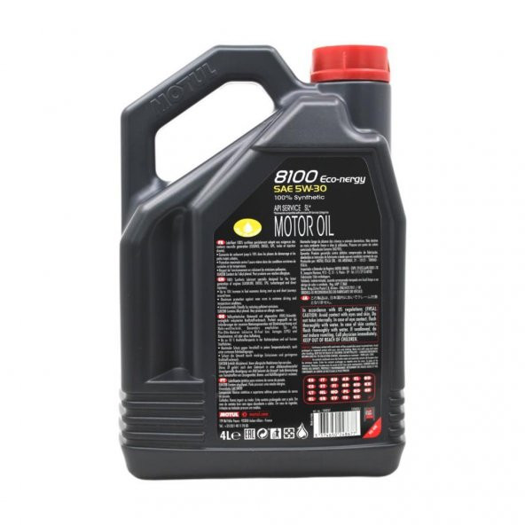 Motul 8100 Eco-nergy 5W-30 4 Lt Tam Sentetik Motor Yağı (4 Adet) - Resim 4