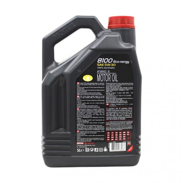 Motul 8100 Eco-nergy 5W-30 5 Lt Tam Sentetik Motor Yağı (4 Adet) - 4