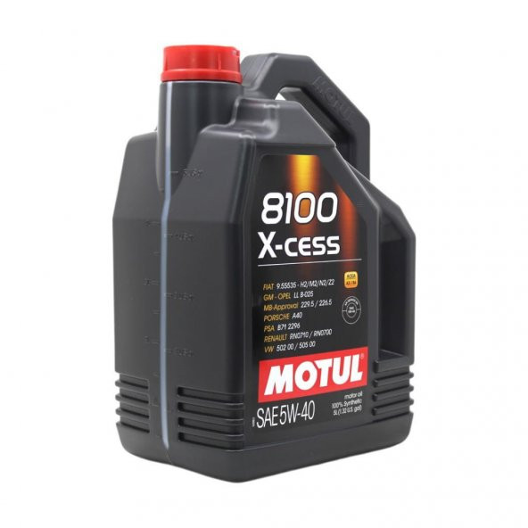 Motul 8100 X-cess 5W-40 5 Lt Tam Sentetik Motor Yağı (2 Adet) - 2