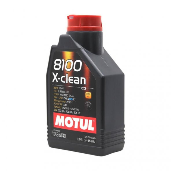 Motul 8100 X-Clean 5W-40 1 Lt Tam Sentetik Motor Yağı (4 Adet) - Resim 3
