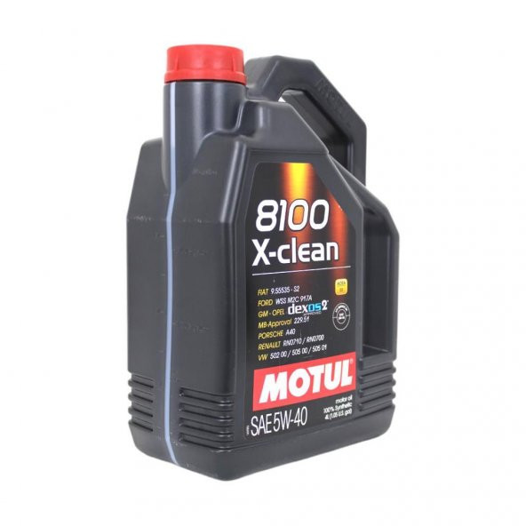 Motul 8100 X-Clean 5W-40 4 Lt Tam Sentetik Motor Yağı (2 Adet) - Resim 2