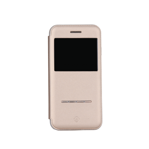 TOTU DESIGN IPHONE 7  KAPAKLI GOLD KILIF - 1