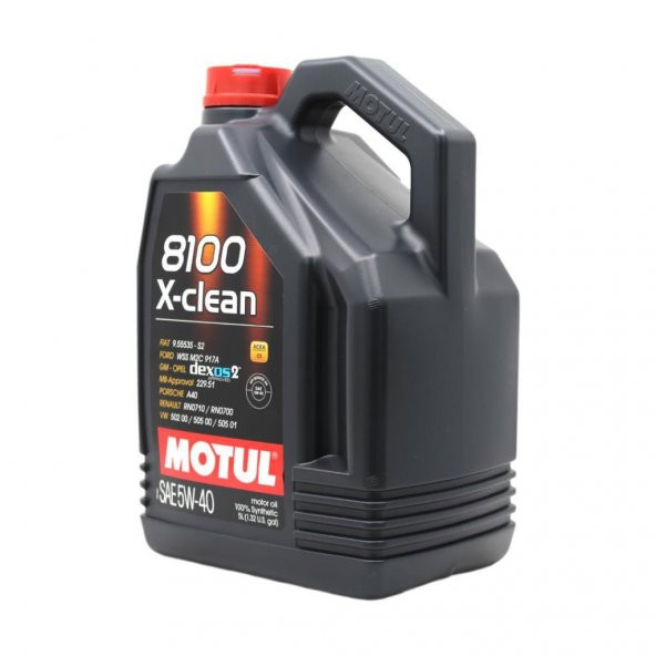 Motul 8100 X-Clean 5W-40 5 Lt Tam Sentetik Motor Yağı (4 Adet) - 3