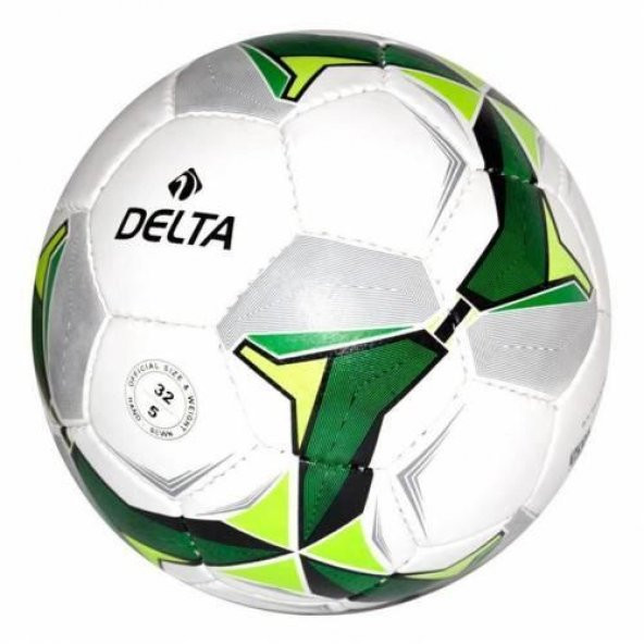 Delta Super League El Dikişli 5 Numara Futbol Topu - Beyaz - Yeşil