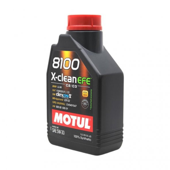 Motul 8100 X-Clean EFE 5W-30 1 Lt Tam Sentetik Motor Yağı (2 Adet) - 3