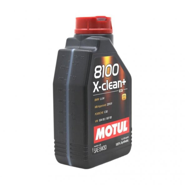 Motul 8100 X-Clean+ 5W-30 1 Lt Tam Sentetik Motor Yağı (6 Adet) - 2