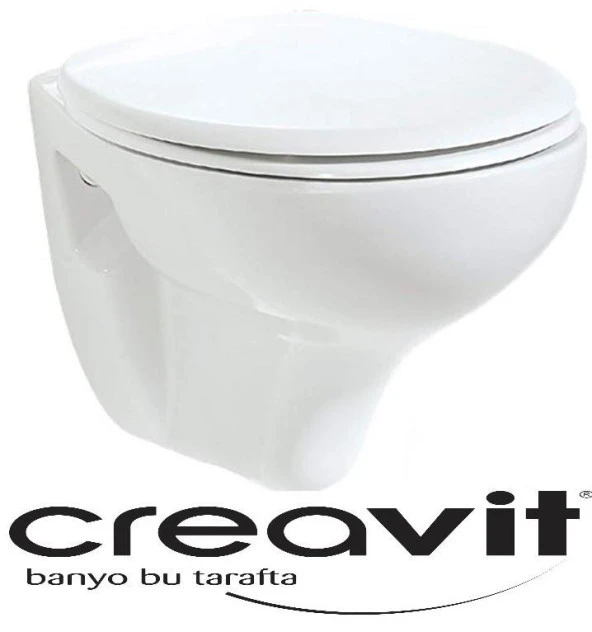 Creavit Perla Asma Klozet Beyaz TP320 + KC3000 KAPAKLI