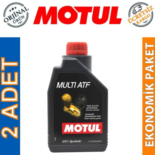 Motul Multi ATF 1 Lt Tam Sentetik Otomatik Şanzıman Yağı (2 Adet)