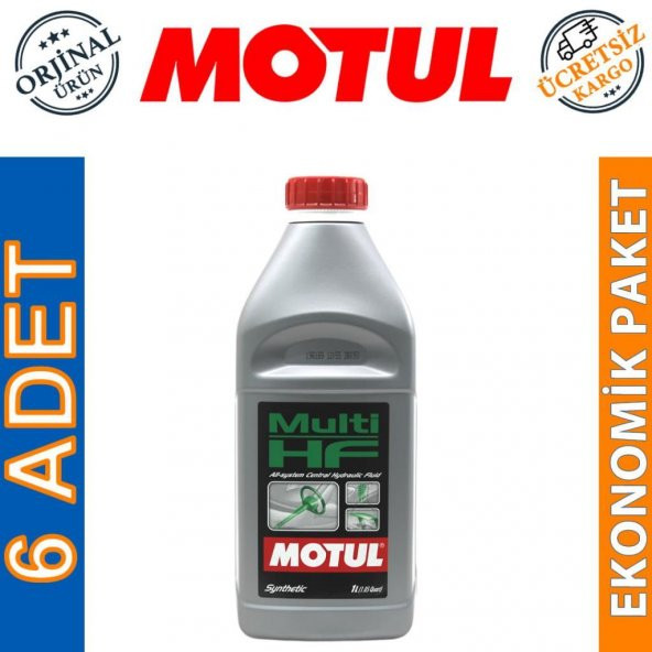 Motul Multi HF 1 Lt Sentetik Hidrolik Direksiyon Sıvısı (6 Adet)