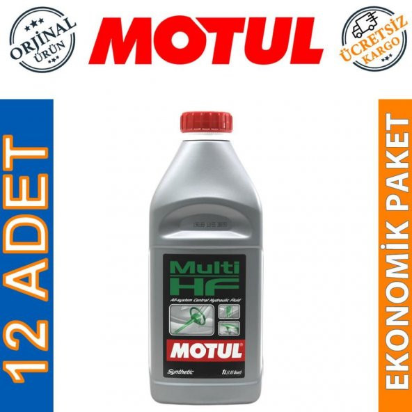 Motul Multi HF 1 Lt Sentetik Hidrolik Direksiyon Sıvısı (12 Adet)