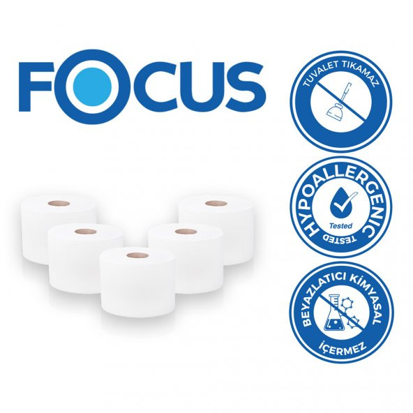 FOCUS OPTIMUM İÇTEN ÇEKMELİ TUVALET KAĞIDI 12x80 METRE - 3