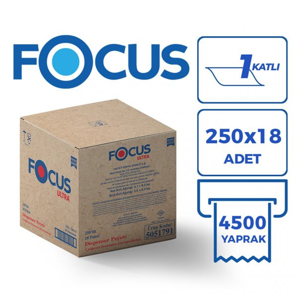 FOCUS ULTRA DİSPENSER PEÇETE 18x250 YAPRAK - 2