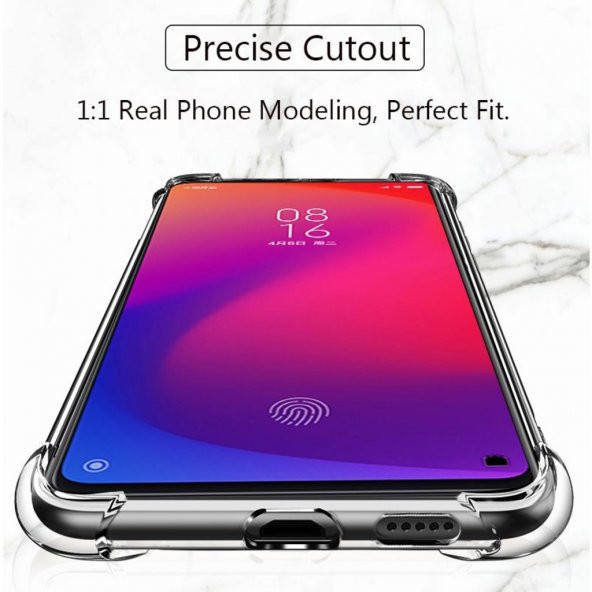 Xiaomi Mi 9T Kamera ve Ekran Korumalı Şeffaf Kalite Silikon Kılıf - 3