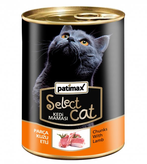 400 GR Parça Kuzu Etli Konserve Kedi Maması Patimax Select Cat
