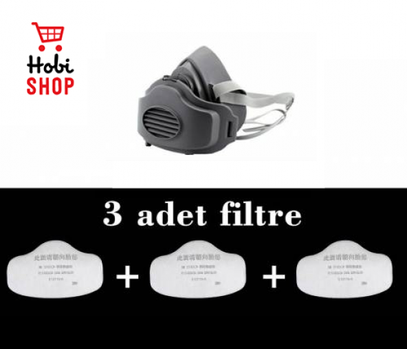 3M 3200 Gaz Maskesi Filtresi 3/10/20 Adet - 3M 7501CN Filtre