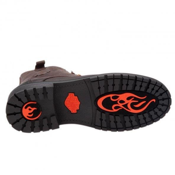 Harley Davidson Adam 509-11 Brown Deri Erkek Bot - Resim 6