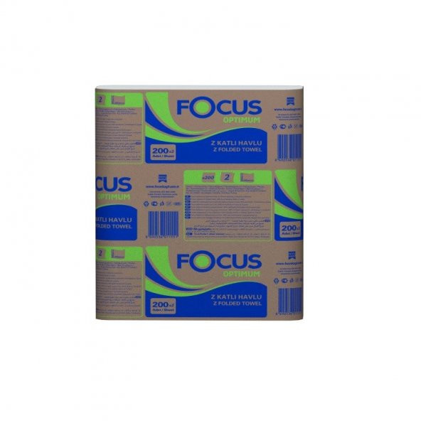 Focus Optimum Z Katlı Dispenser Havlu 200lü 12 Paket 2400lü