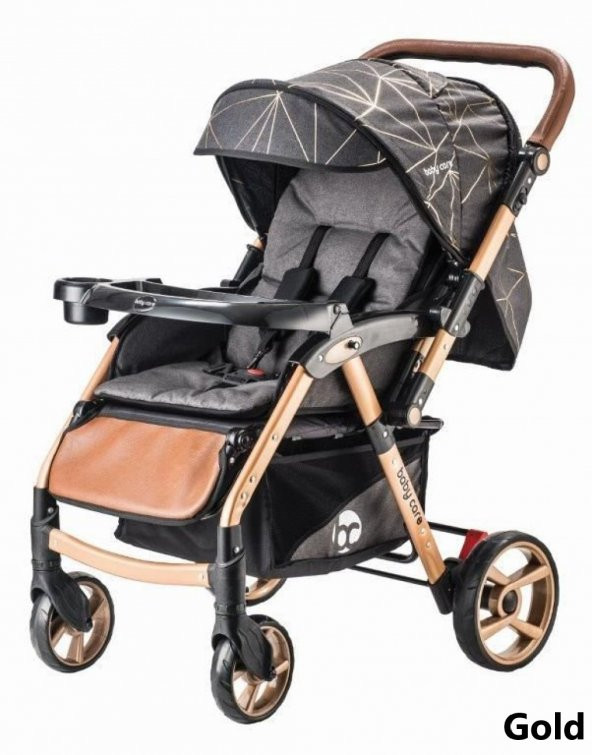 Baby Care BC50 Maxi Çift Yönlü Bebek Arabası Siyah