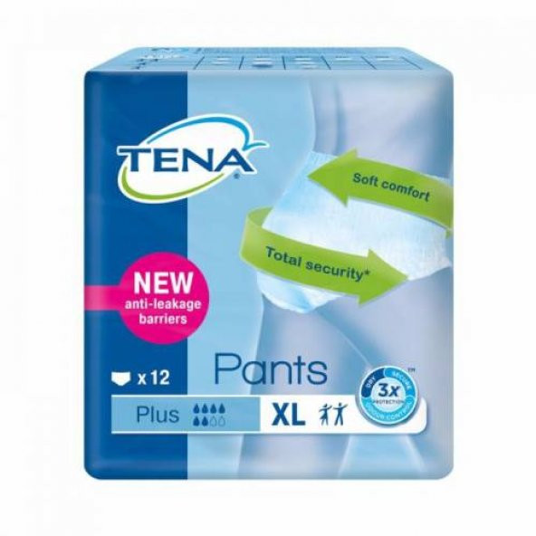 Tena Pants Plus Emici Külot Hasta Bezi X-Large(BÜYÜK) XL -12Adet