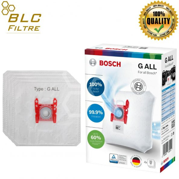 Bosch Uyumlu GALL Toz Torbası 4lü Paket