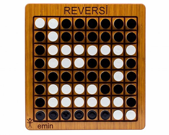 Ahşap Reversi Zeka, Mantık ve Strateji Oyunu, Akıl Oyunu, Eğitici Oyun, Zeka geliştirici, Masa Oyunu - 4