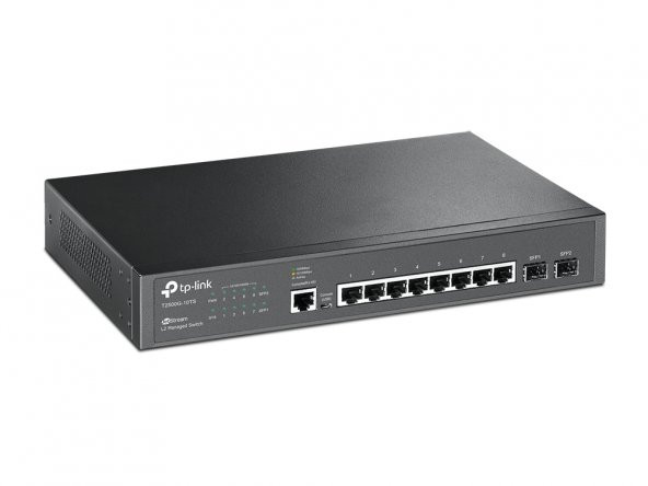TP-LINK T2500G-10TS JETSTREAM 8 PORT GIGABIT L2 YÖNETİLEBİLİR SWITCH+2 SFP (TL-SG3210) - 2