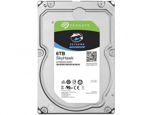 6TB SEAGATE SKYHAWK 256MB 7/24 RV ST6000VX001 - 1