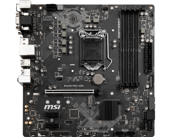 MSI B365M PRO-VDH SOKET 1151 DDR4 2666 DVI VGA HDMI M.2 USB3.1 CO - 2