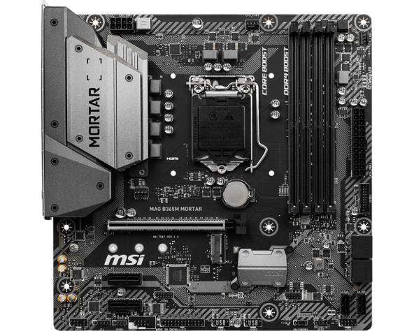 MSI MAG B365M MORTAR SOKET 1151 DDR4 2666 HDMI M.2 USB3.1 COM+LPT - 2