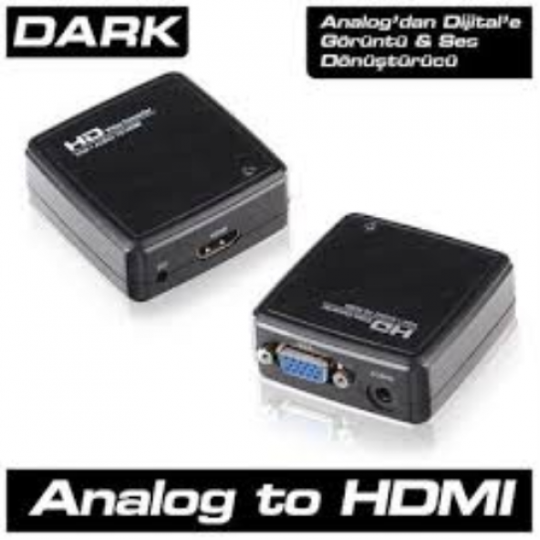 DARK DK HD AVGAXHDMI VGA to HDMI Aktif Dönüştürücü