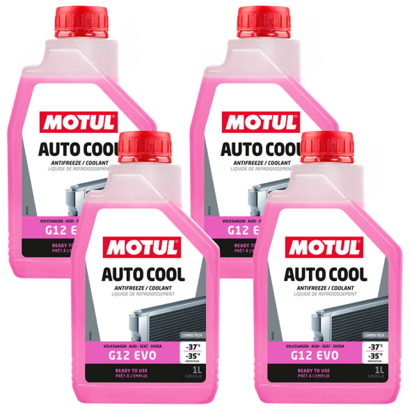 Motul Auto Cool G12 Evo 1 Lt Pembe Antifriz (4 Adet)