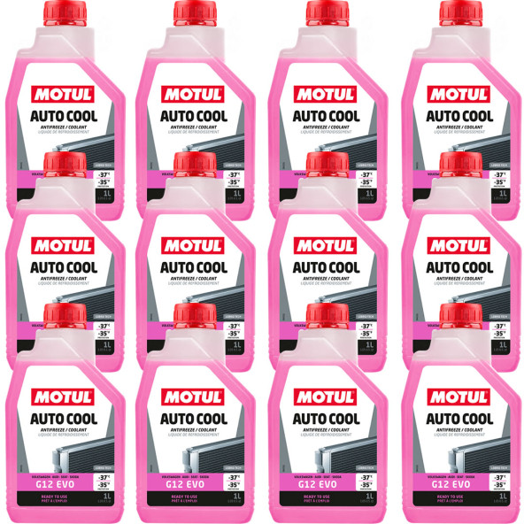 Motul Auto Cool G12 Evo 1 Lt Pembe Antifriz (12 Adet)