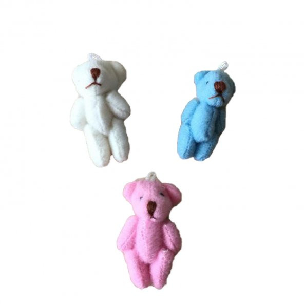 Peluş Ayıcık Parmak Ayıcık 5X3.5 CM Minik Boy Ayıcık (10 Adet) - 4