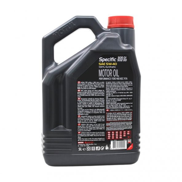 Motul Specific 505 01 502 00 5W-40 5 Lt Sentetik Motor Yağı (4 Adet) - 4