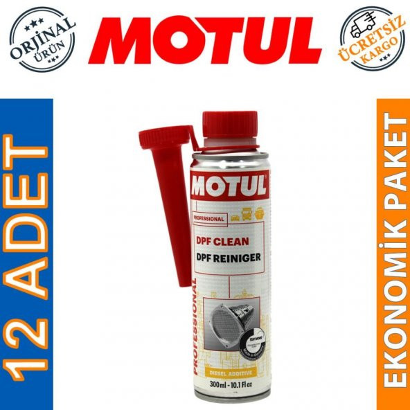 Motul DPF Clean 300 ML Dizel Partikül Filtre Temizleyici (12 Adet)