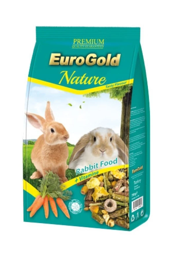 Eurogold Tavşan Yemi 750 gr. Skt : 11/2025 Tavşan  İçin Karışık Yem