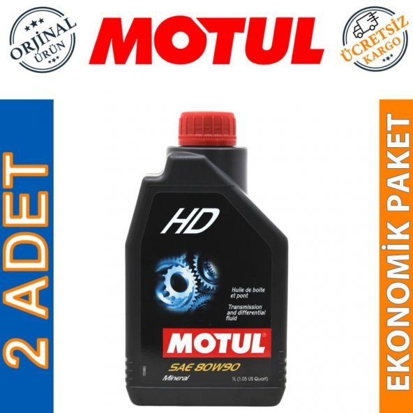Motul HD SAE 80W-90 1 Lt Manuel Şanzıman Yağı (2 Adet)